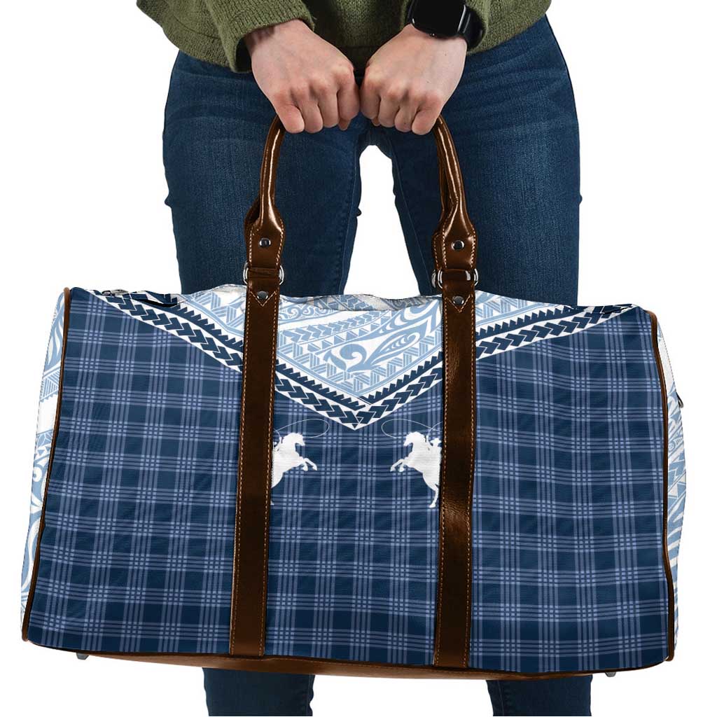 Aloha Hawaii Cowboys Paniolo Travel Bag Navy Blue Palaka LT7 Navy - Polynesian Pride