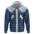 Aloha Hawaii Cowboys Paniolo Zip Hoodie Navy Blue Palaka - Polynesian Pride
