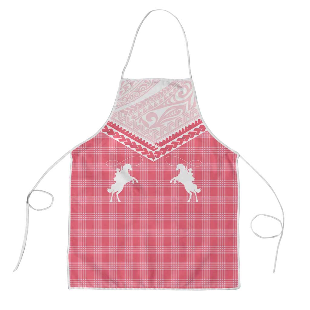 Aloha Hawaii Cowboys Paniolo Apron Rose Palaka - Polynesian Pride