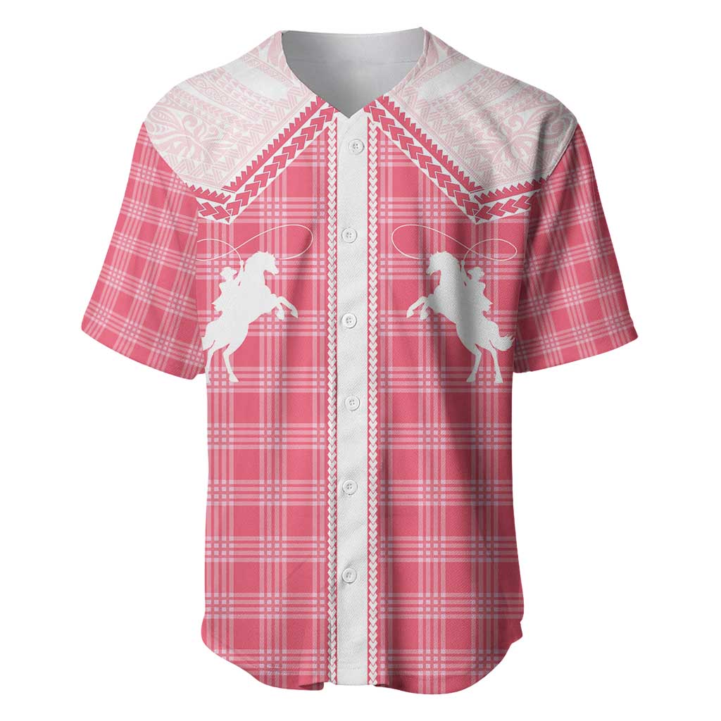 Aloha Hawaii Cowboys Paniolo Baseball Jersey Rose Palaka - Polynesian Pride