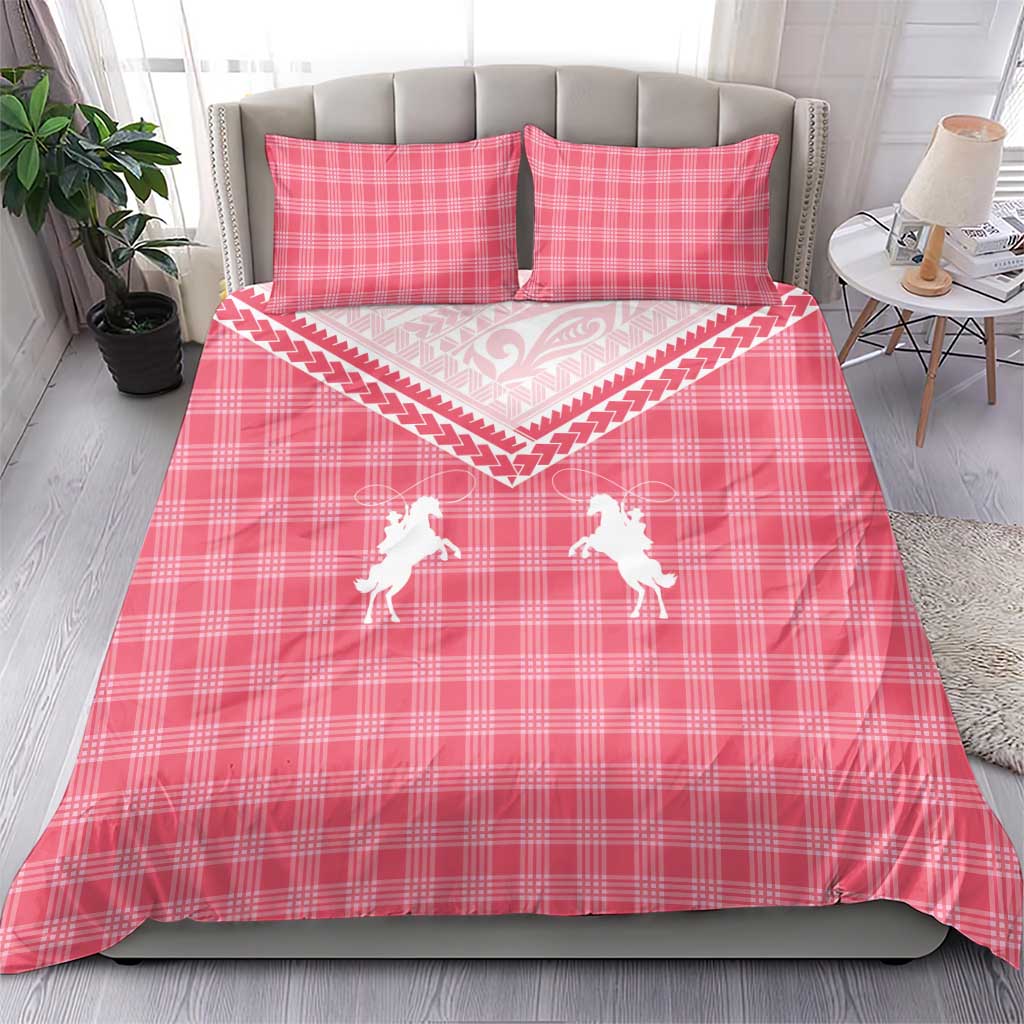 Aloha Hawaii Cowboys Paniolo Bedding Set Rose Palaka - Polynesian Pride
