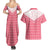 Aloha Hawaii Cowboys Paniolo Couples Matching Summer Maxi Dress and Hawaiian Shirt Rose Palaka - Polynesian Pride