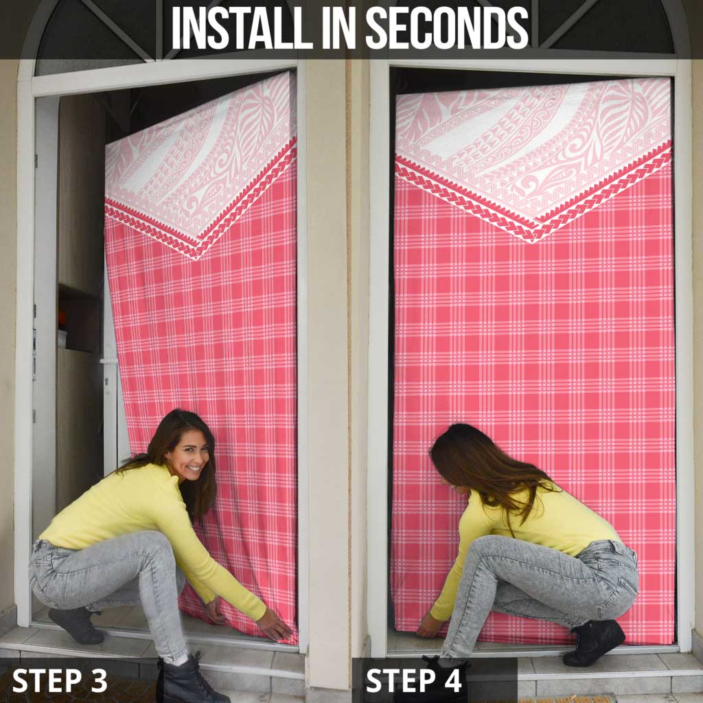 Aloha Hawaii Cowboys Paniolo Door Cover Rose Palaka - Polynesian Pride