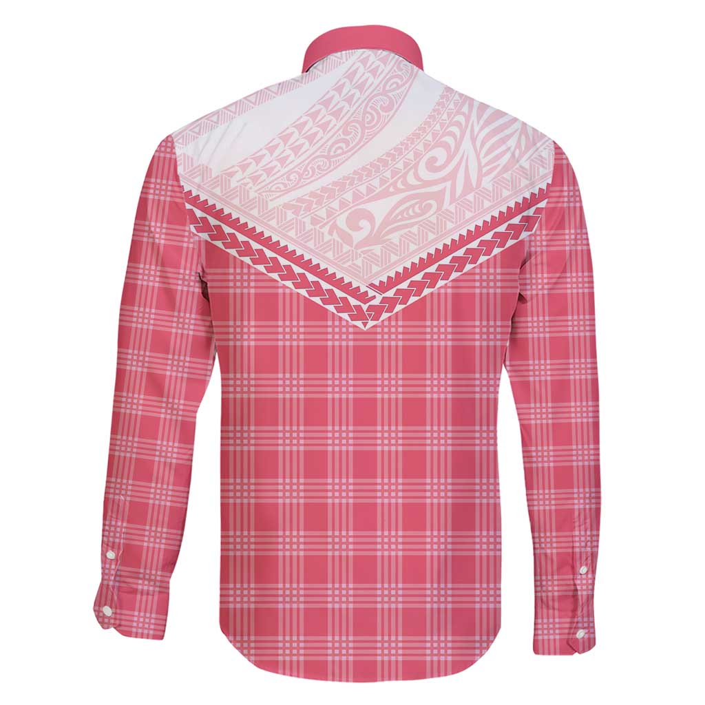 Aloha Hawaii Cowboys Paniolo Family Matching Short Sleeve Bodycon Dress and Hawaiian Shirt Rose Palaka - Polynesian Pride