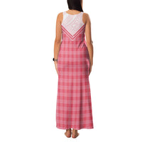 Aloha Hawaii Cowboys Paniolo Family Matching Tank Maxi Dress and Hawaiian Shirt Rose Palaka - Polynesian Pride