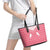 Aloha Hawaii Cowboys Paniolo Leather Tote Bag Rose Palaka - Polynesian Pride