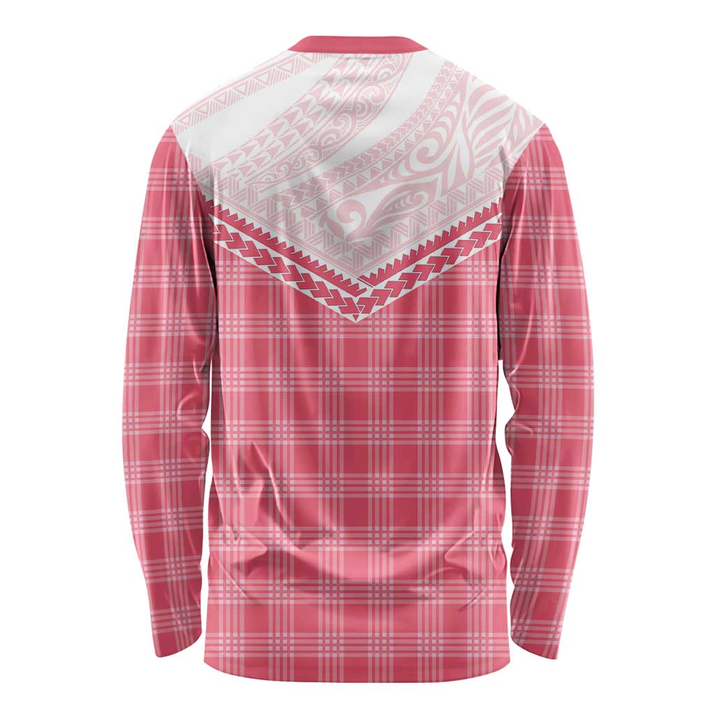 Aloha Hawaii Cowboys Paniolo Long Sleeve Shirt Rose Palaka - Polynesian Pride