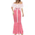 Aloha Hawaii Cowboys Paniolo Mermaid Dress Rose Palaka - Polynesian Pride