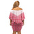 Aloha Hawaii Cowboys Paniolo Off Shoulder Short Dress Rose Palaka - Polynesian Pride