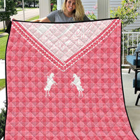 Aloha Hawaii Cowboys Paniolo Quilt Rose Palaka - Polynesian Pride