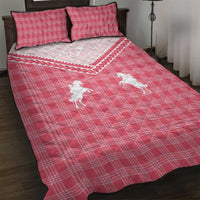 Aloha Hawaii Cowboys Paniolo Quilt Bed Set Rose Palaka - Polynesian Pride