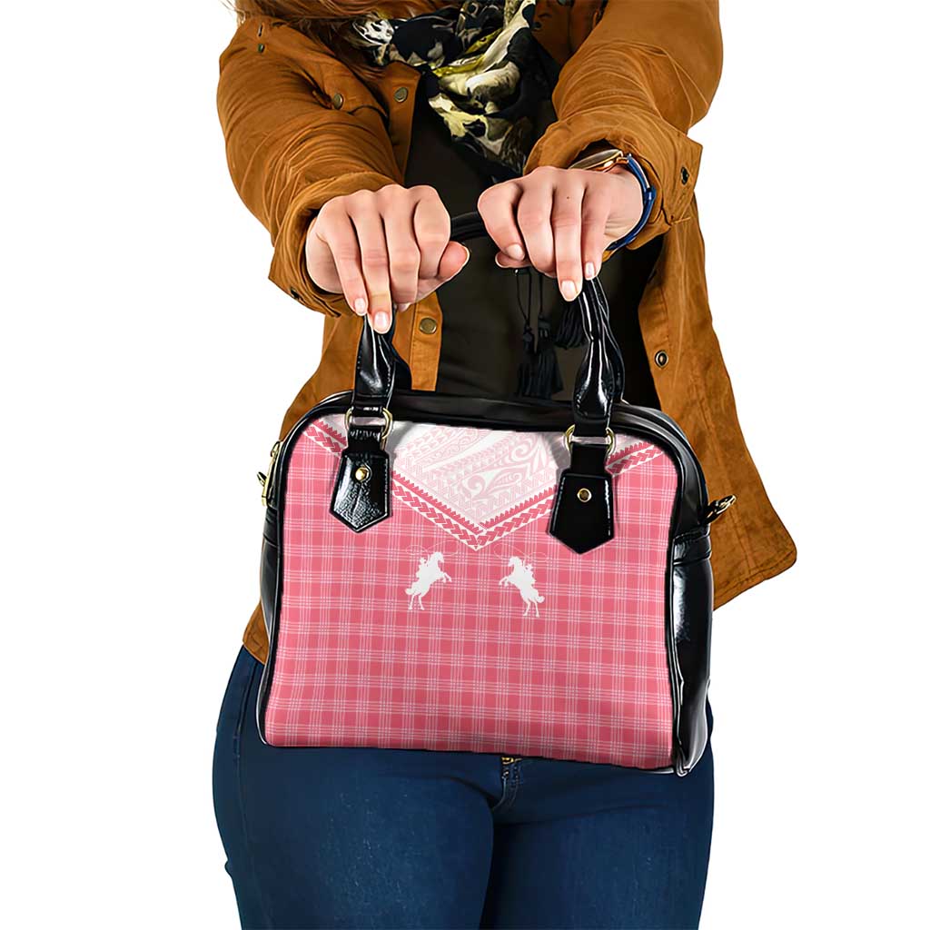 Aloha Hawaii Cowboys Paniolo Shoulder Handbag Rose Palaka LT7 One Size Pink - Polynesian Pride