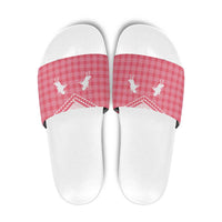 Aloha Hawaii Cowboys Paniolo Slide Sandals Rose Palaka - Polynesian Pride