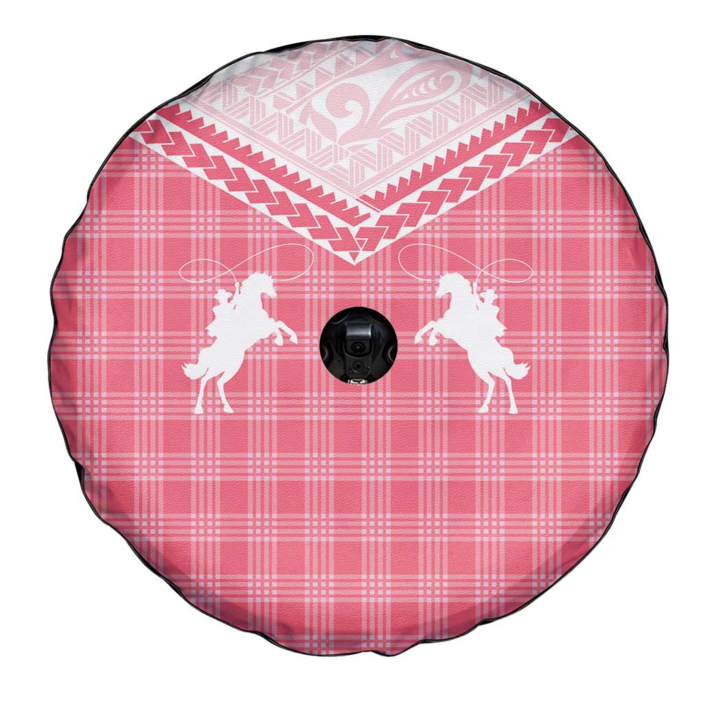 Aloha Hawaii Cowboys Paniolo Spare Tire Cover Rose Palaka - Polynesian Pride