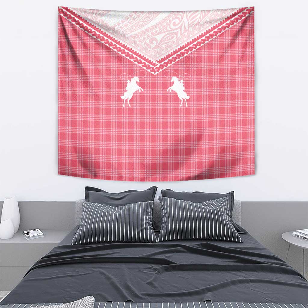 Aloha Hawaii Cowboys Paniolo Tapestry Rose Palaka - Polynesian Pride