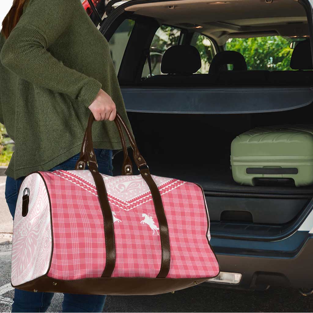 Aloha Hawaii Cowboys Paniolo Travel Bag Rose Palaka - Polynesian Pride