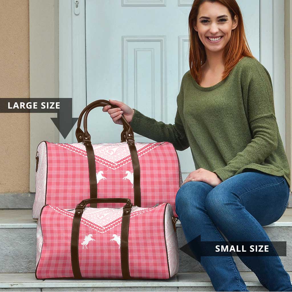 Aloha Hawaii Cowboys Paniolo Travel Bag Rose Palaka - Polynesian Pride