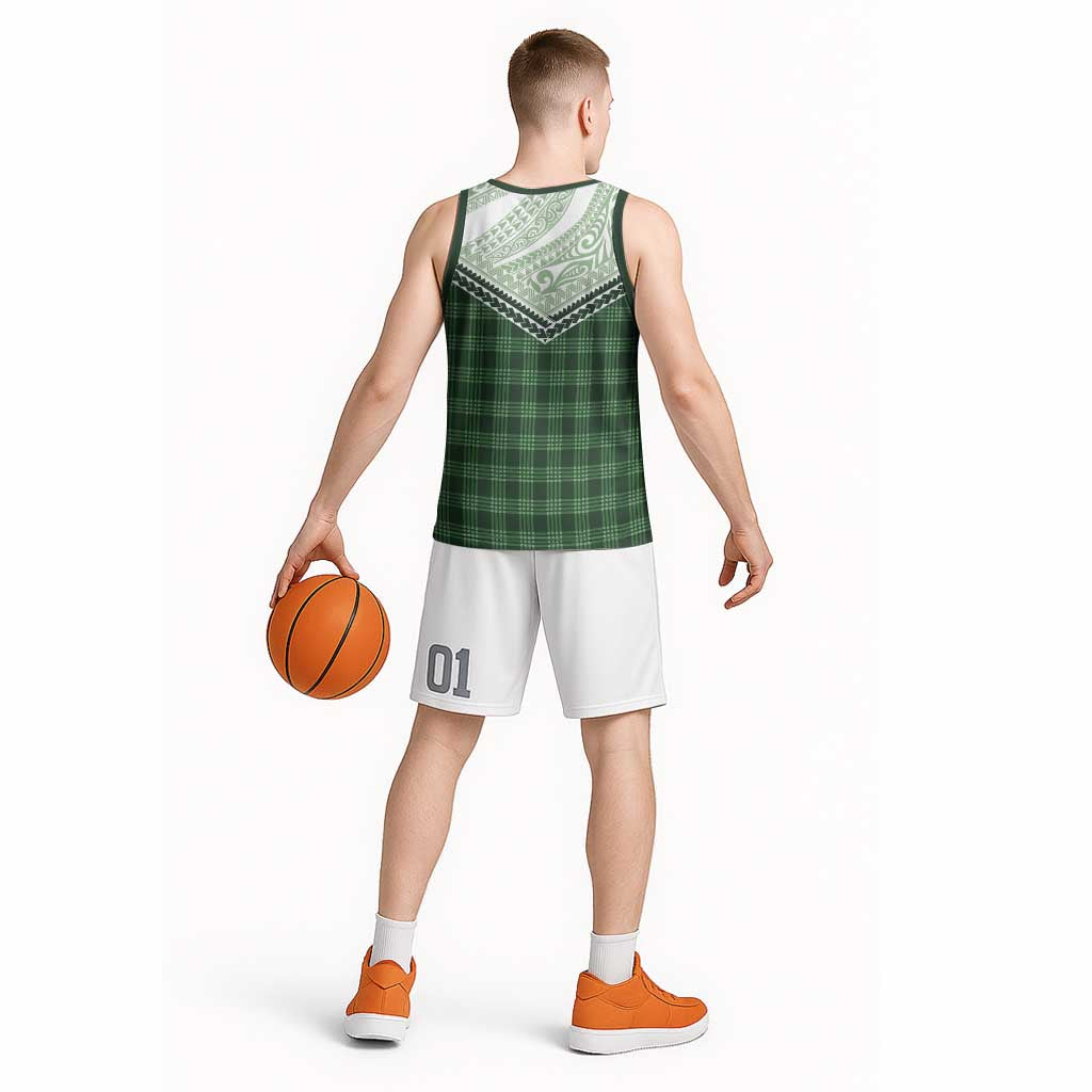 Aloha Hawaii Cowboys Paniolo Basketball Jersey Forest Green Palaka - Polynesian Pride