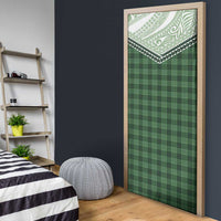 Aloha Hawaii Cowboys Paniolo Door Cover Forest Green Palaka - Polynesian Pride