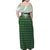 Aloha Hawaii Cowboys Paniolo Family Matching Off Shoulder Maxi Dress and Hawaiian Shirt Forest Green Palaka - Polynesian Pride