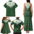 Aloha Hawaii Cowboys Paniolo Family Matching Tank Maxi Dress and Hawaiian Shirt Forest Green Palaka - Polynesian Pride