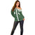 Aloha Hawaii Cowboys Paniolo Off Shoulder Sweater Forest Green Palaka - Polynesian Pride