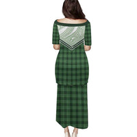 Aloha Hawaii Cowboys Paniolo Puletasi Forest Green Palaka - Polynesian Pride