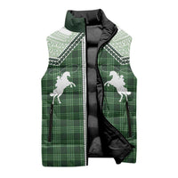 Aloha Hawaii Cowboys Paniolo Sleeveless Puffer Jacket Forest Green Palaka - Polynesian Pride