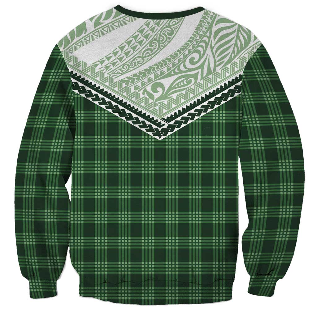 Aloha Hawaii Cowboys Paniolo Sweatshirt Forest Green Palaka - Polynesian Pride