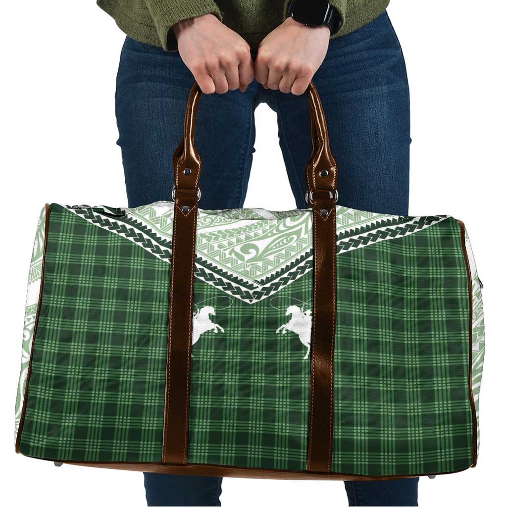 Aloha Hawaii Cowboys Paniolo Travel Bag Forest Green Palaka LT7 Dark Green - Polynesian Pride