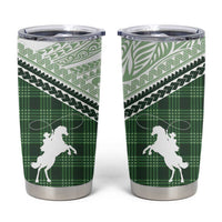 Aloha Hawaii Cowboys Paniolo Tumbler Cup Forest Green Palaka - Polynesian Pride