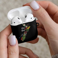 Kia Ora New Zealand Floral AirPods Case Black - Polynesian Pride