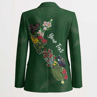 Kia Ora New Zealand Floral Personalized Blazer Sage Green - Polynesian Pride