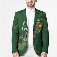 Kia Ora New Zealand Floral Personalized Blazer Sage Green - Polynesian Pride