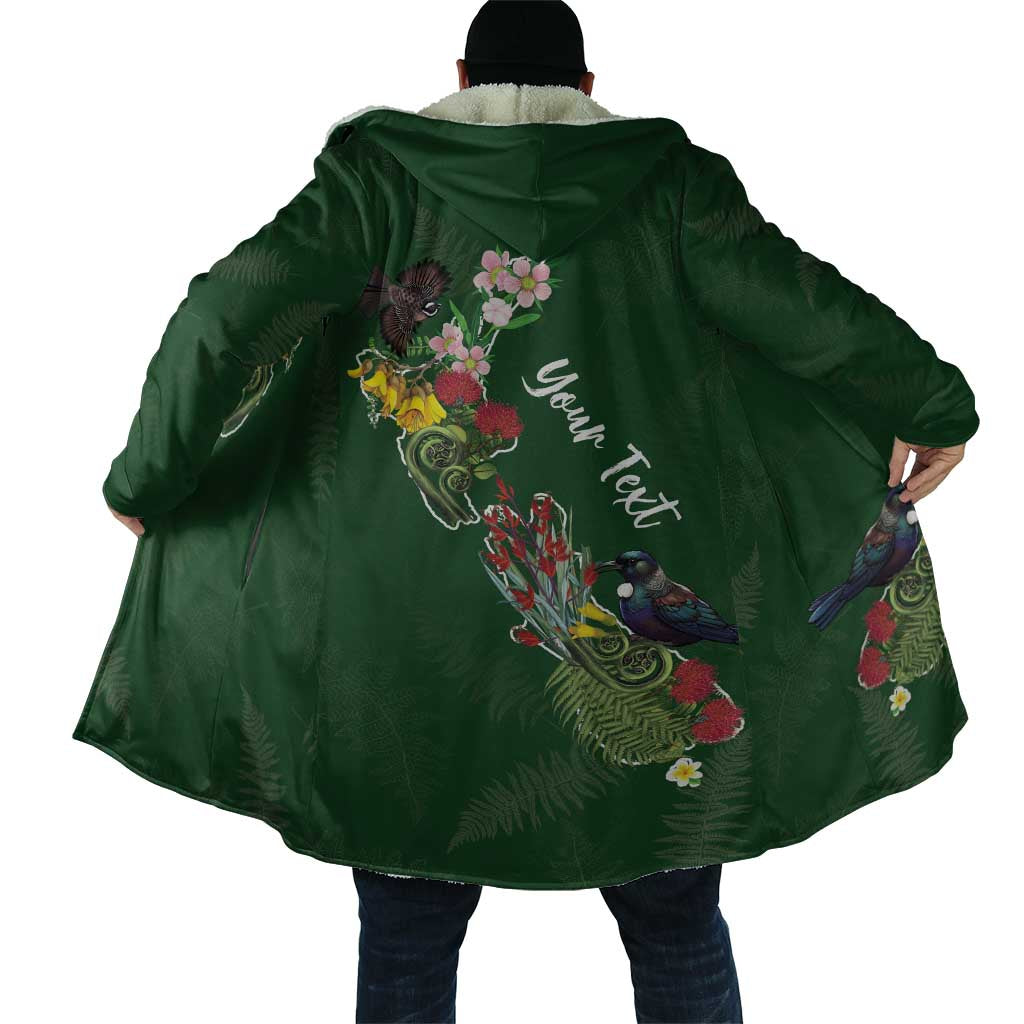 Kia Ora New Zealand Floral Personalized Cloak Sage Green - Polynesian Pride
