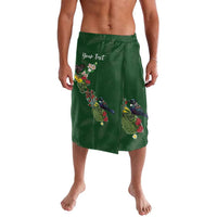 Kia Ora New Zealand Floral Personalized Lavalava Sage Green - Polynesian Pride