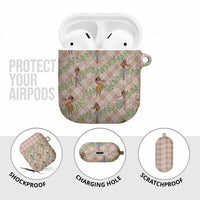 Beige Palaka Hula Girls Seamless Hawaii Aloha AirPods Case - Polynesian Pride