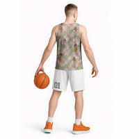 Beige Palaka Hula Girls Seamless Hawaii Aloha Basketball Jersey - Polynesian Pride