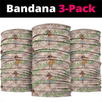 Beige Palaka Hula Girls Seamless Hawaii Aloha Neck Gaiter - Polynesian Pride