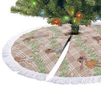 Beige Palaka Hula Girls Seamless Hawaii Aloha Tree Skirt - Polynesian Pride