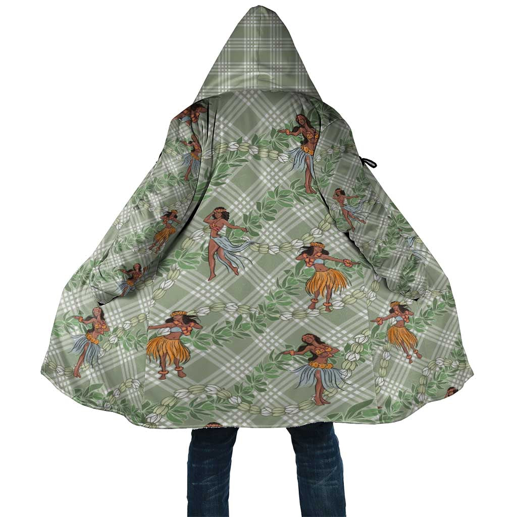 Mint Palaka Hula Girls Seamless Hawaii Aloha Cloak - Polynesian Pride