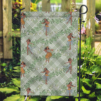 Mint Palaka Hula Girls Seamless Hawaii Aloha Garden Flag - Polynesian Pride