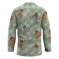 Mint Palaka Hula Girls Seamless Hawaii Aloha Hockey Jersey - Polynesian Pride