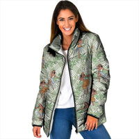 Mint Palaka Hula Girls Seamless Hawaii Aloha Padded Jacket - Polynesian Pride