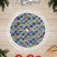Navy Blue Palaka Hula Girls Seamless Hawaii Aloha Tree Skirt - Polynesian Pride