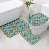 Teal Palaka Hula Girls Seamless Hawaii Aloha Bathroom Set - Polynesian Pride