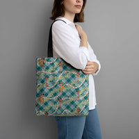 Teal Palaka Hula Girls Seamless Hawaii Aloha Tote Bag LT7 - Polynesian Pride