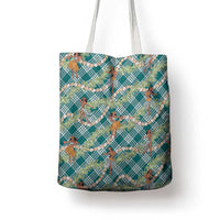 Teal Palaka Hula Girls Seamless Hawaii Aloha Tote Bag LT7 - Polynesian Pride