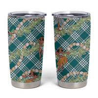 Teal Palaka Hula Girls Seamless Hawaii Aloha Tumbler Cup - Polynesian Pride