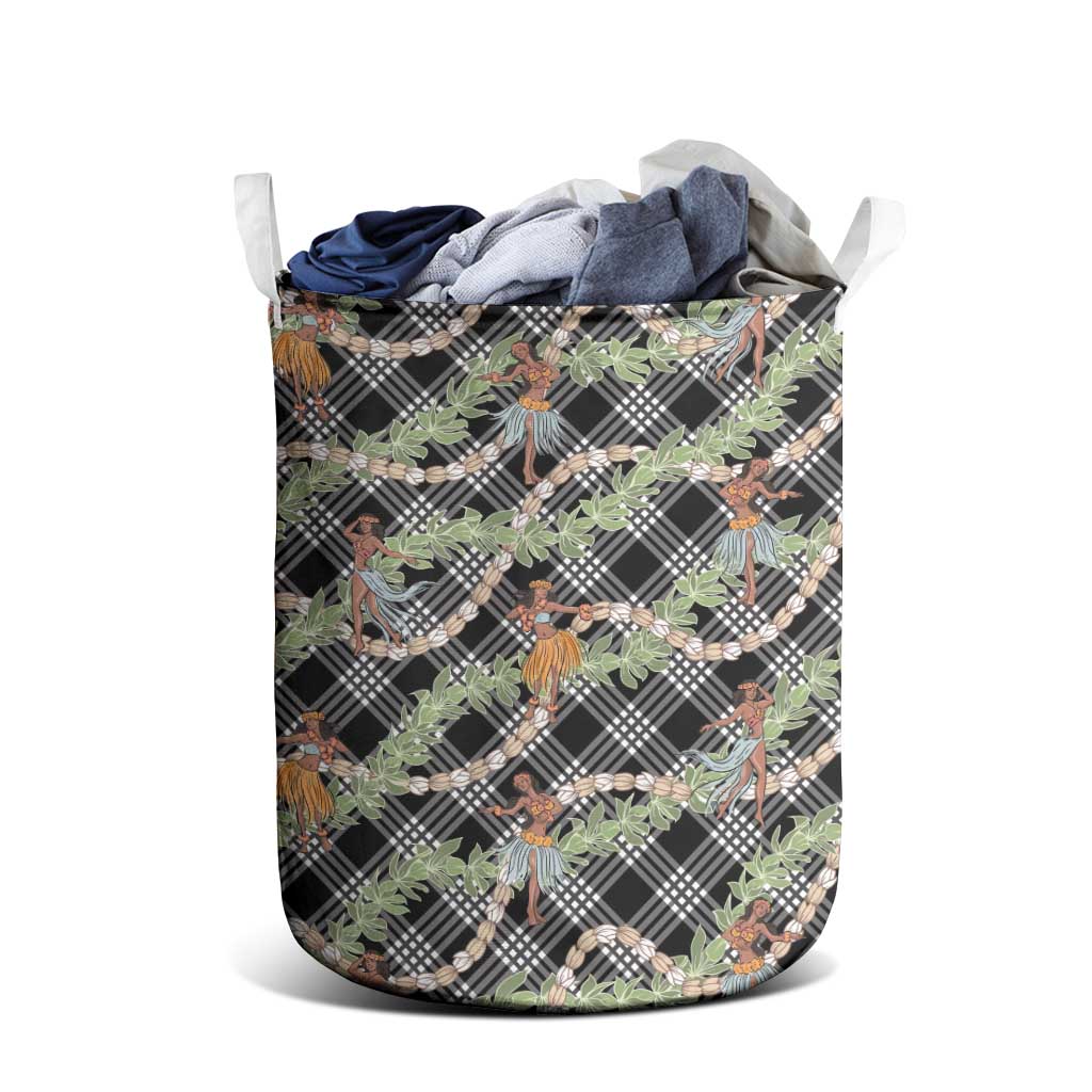 Sable Palaka Hula Girls Seamless Hawaii Aloha Laundry Basket - Polynesian Pride